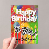 Happy Birthday   Acryleinladungen (Insitu (Handheld))