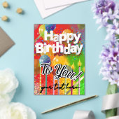 Happy Birthday   Acryleinladungen (In Situ (Hochzeit))