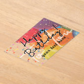 Happy Birthday Acrylic Invitation Acryleinladungen (Ablage )