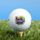 Happy Birthday Add Name Geschenk 12 Golf Balls Golfball