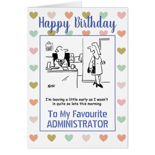 Happy Birthday Administrator (Vorne)