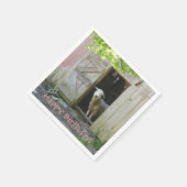 Happy Birthday Adorable Sheep Serviette (Ecke)