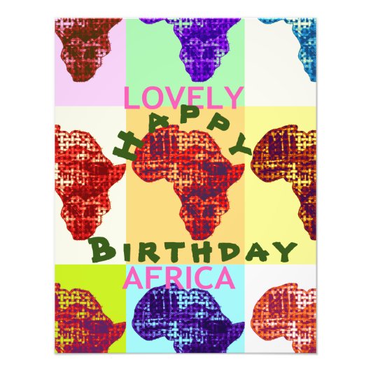 Happy Birthday Africa Fotodruck (Vorne)