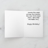 Happy Birthday Aging Greeting Card Karte (Innenseite)