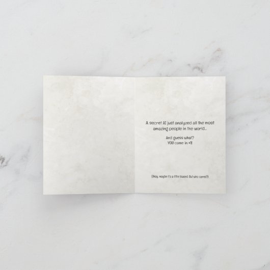 "Happy Birthday" Ai Greeting Card Karte (Innenseite)