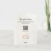 "Happy Birthday" Ai Greeting Card Karte (Rückseite)