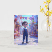 "Happy Birthday" Ai Greeting Card Karte (Gelbe Blume)