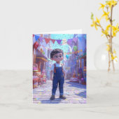 "Happy Birthday" Ai Greeting Card Karte (Gelbe Blume)