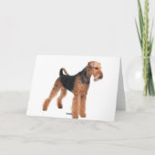 Happy Birthday Airedale Terrier Dog Grußkarte Karte (Rückseite)