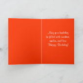 Happy Birthday Airedale Terrier Hund Grußkarte Karte (Innenseite)