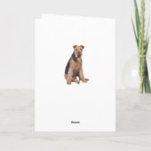 Happy Birthday Airedale Terrier Puppy Doppy Card Karte (Rückseite)