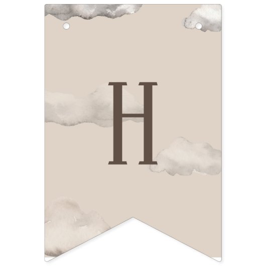 Happy Birthday Airplane Bunting Wimpelkette (Zweite Fahne)