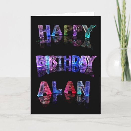 Happy Birthday Alan Card Karte (Vorderseite)