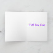 Happy Birthday Alice im Wunderland verrückten Hass Karte (Innenseite)