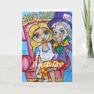Happy Birthday Alice im Wunderland verrückten Hass Karte