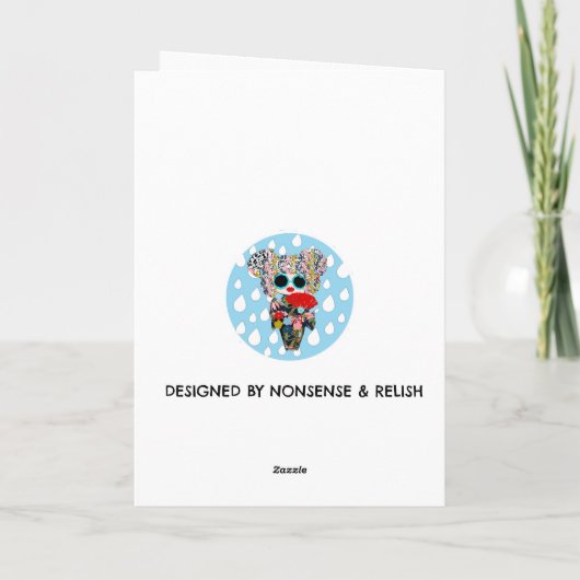 Happy Birthday Alien Space Card Karte (Rückseite)