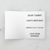 Happy Birthday Alien Space Card Karte (Innenseite)