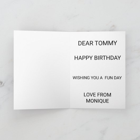 Happy Birthday Alien Space Card Karte (Innenseite)