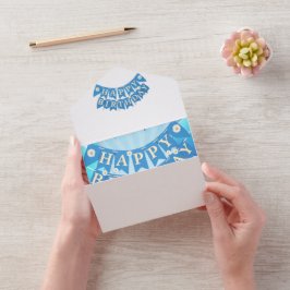 Happy Birthday All In One Einladung