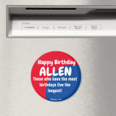 Happy Birthday ALLEN Magnet (In Situ (Geschirrspüler))