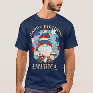 Happy Birthday America 4. Juli Funny Barbeque T-Shirt