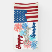 Happy Birthday America 4. Juli Party Banner (Vertikal)