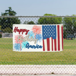 Happy Birthday America 4. Juli Party Banner