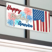 Happy Birthday America 4. Juli Party Banner (Äußeres Gebäude)