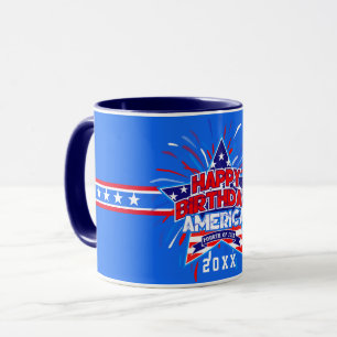 Happy Birthday America ( 4. Juli ) Tasse