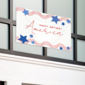 Happy Birthday America 4. Party Banner (Äußeres Gebäude)