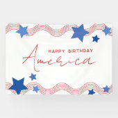Happy Birthday America 4. Party Banner (Horizontal)
