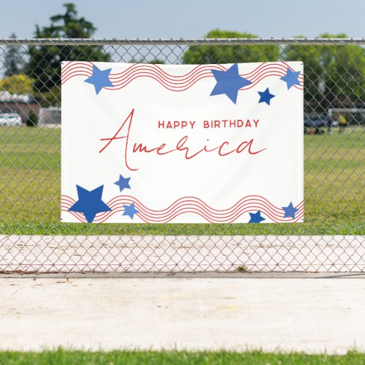 Happy Birthday America 4. Party Banner (Insitu)