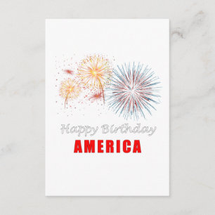 Happy Birthday America Begleitkarte