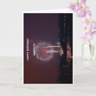 Happy Birthday America Greeting Card Karte