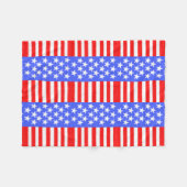Happy Birthday America, Independence Day Fleecedecke (Vorderseite (Horizontal))