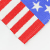 Happy Birthday America, Independence Day Fleecedecke (Ecke)