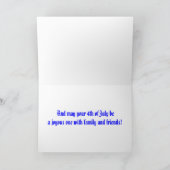 Happy Birthday America Karte (Innenseite)