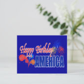 Happy Birthday America Postcards Postkarte (Stehend Vorderseite)