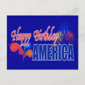 Happy Birthday America Postcards Postkarte (Vorderseite)