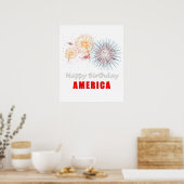Happy Birthday America Poster (Küche)