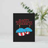 Happy Birthday America Postkarte (Stehend Vorderseite)
