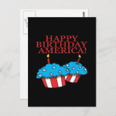 Happy Birthday America Postkarte (Vorne/Hinten)