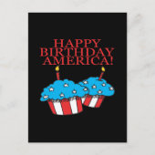 Happy Birthday America Postkarte (Vorderseite)