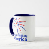Happy Birthday America Tasse (Vorderseite Links)