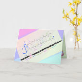 Happy Birthday - Aminosäuren - benutzerdefinierte  Karte (Gelbe Blume)