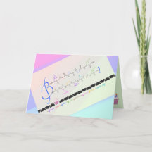 Happy Birthday - Aminosäuren - benutzerdefinierte