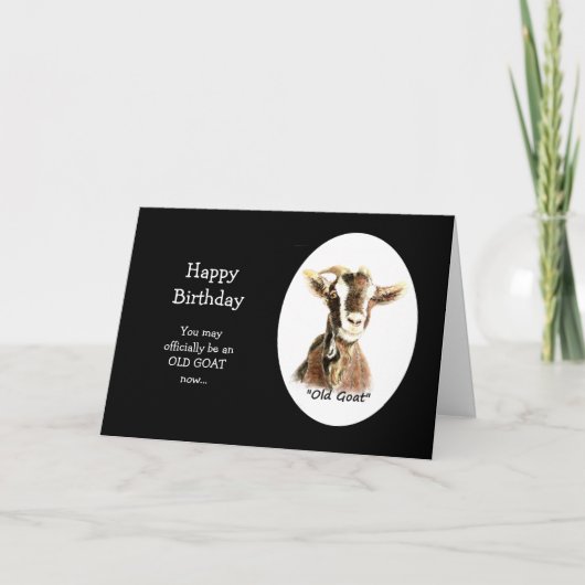 Happy Birthday Amtlich alte Ziege wir Liebe Karte (Vorderseite)