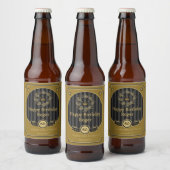 Happy Birthday an einen Freund im Detail 2 Bierflaschenetikett (Flaschen)