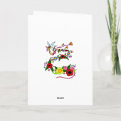 Happy Birthday Angel Ukrainische Volkskunst Karte (Rückseite)