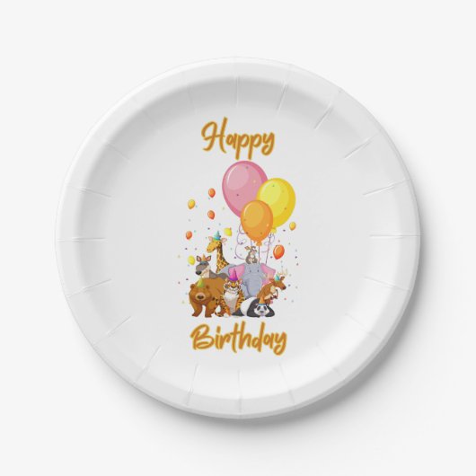 Happy Birthday Animal Collection Paper Teller (Vorderseite)
